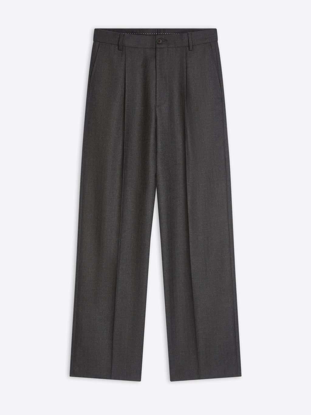 Straight Wool Pants