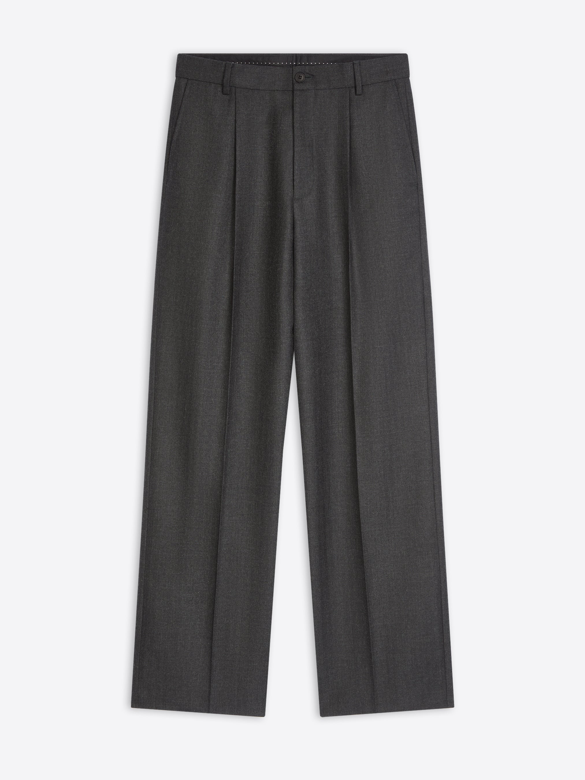 Straight Wool Pants