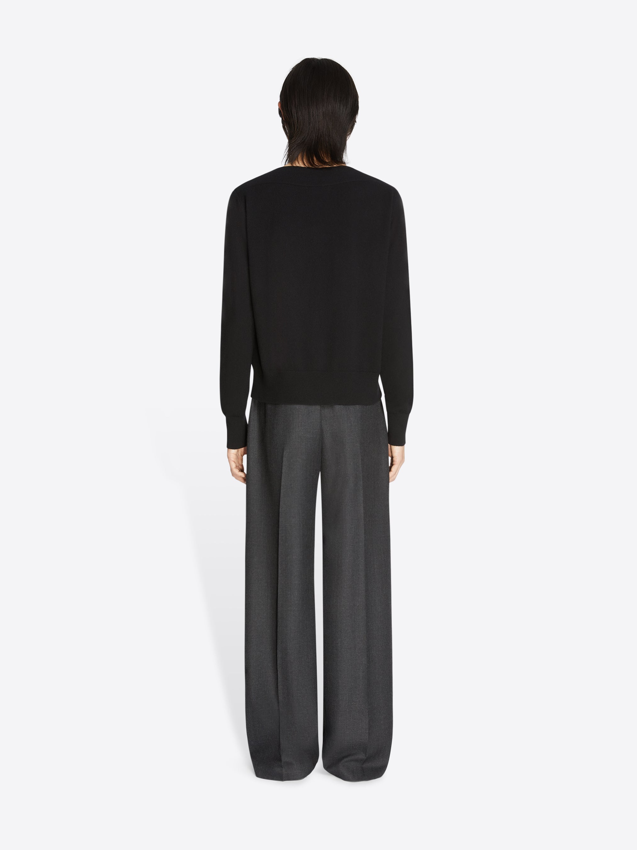 Straight Wool Pants