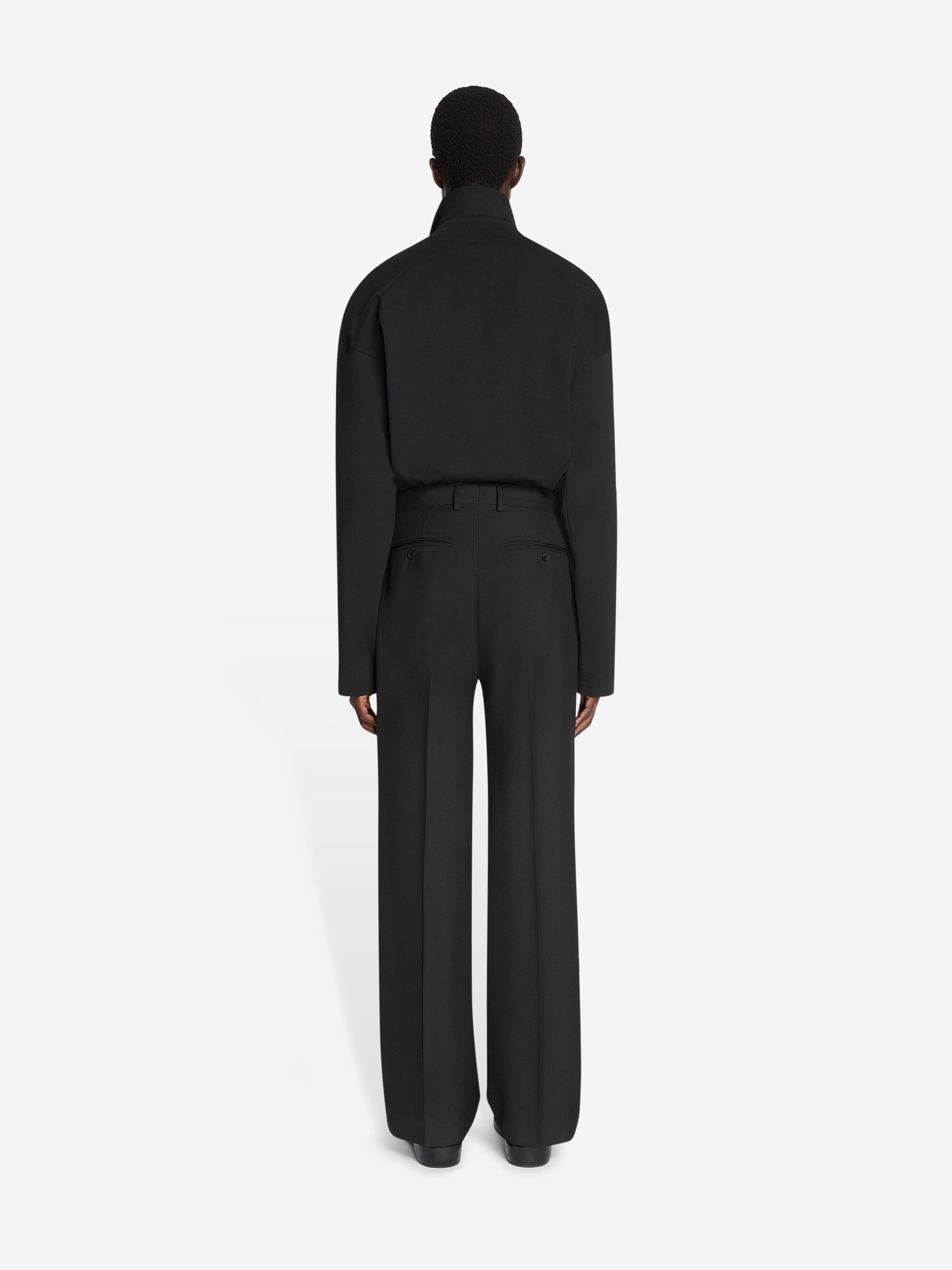 Straight Wool Pants