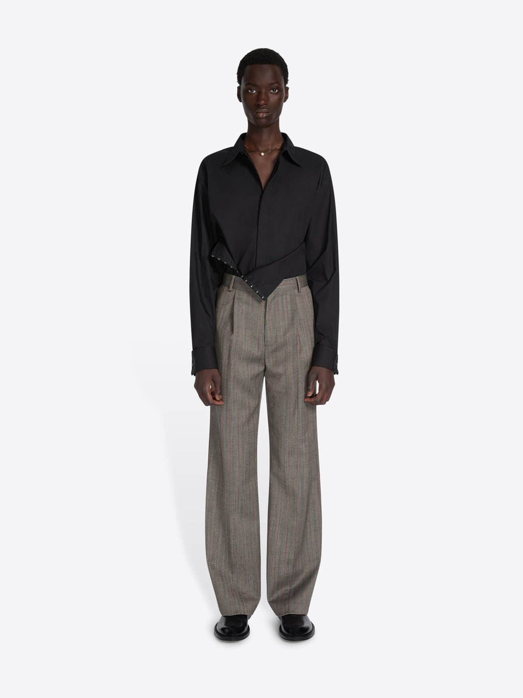 Straight Wool Pants