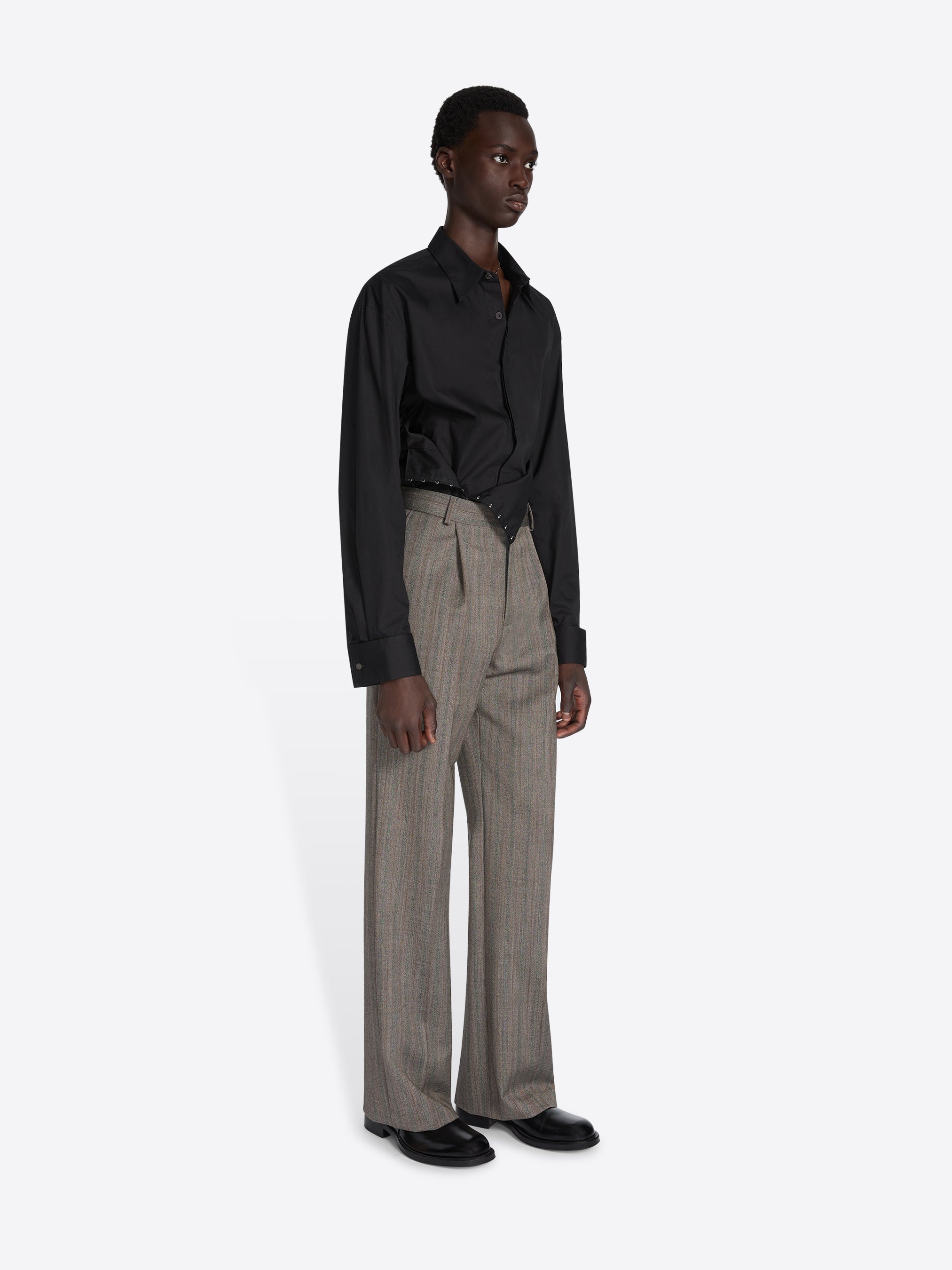 Straight Wool Pants