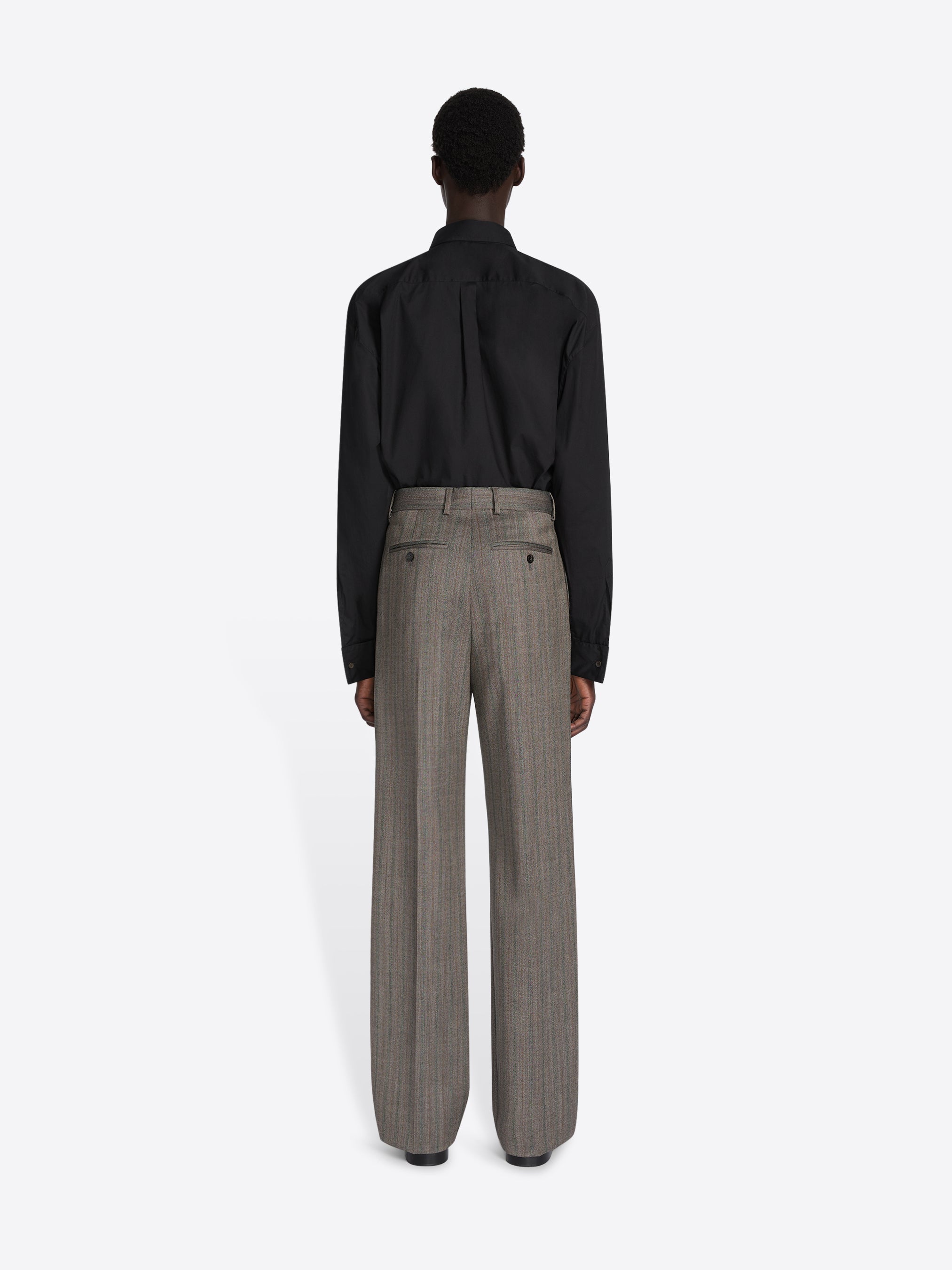 Straight Wool Pants