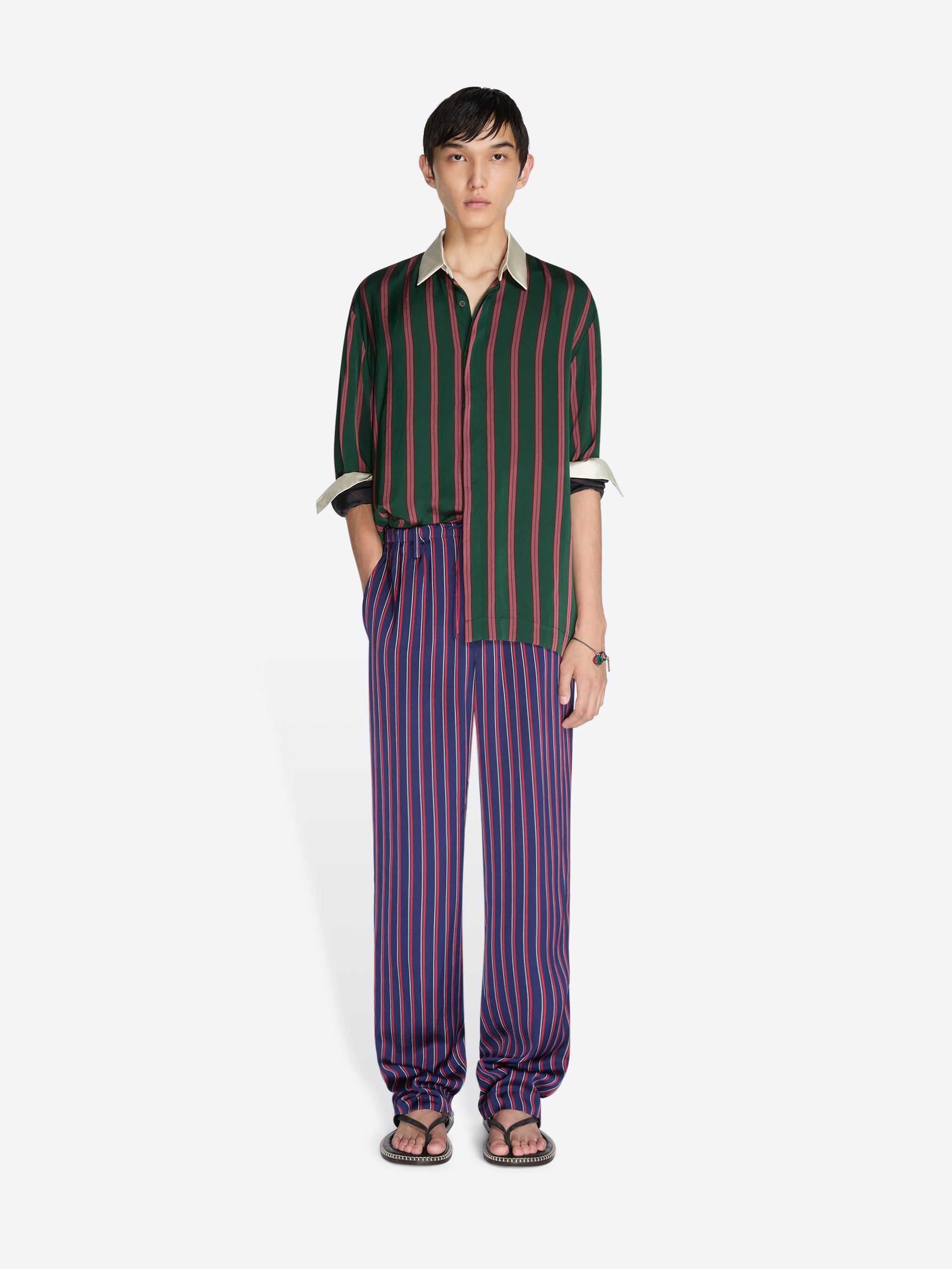 Straight Silk Velvet Pants