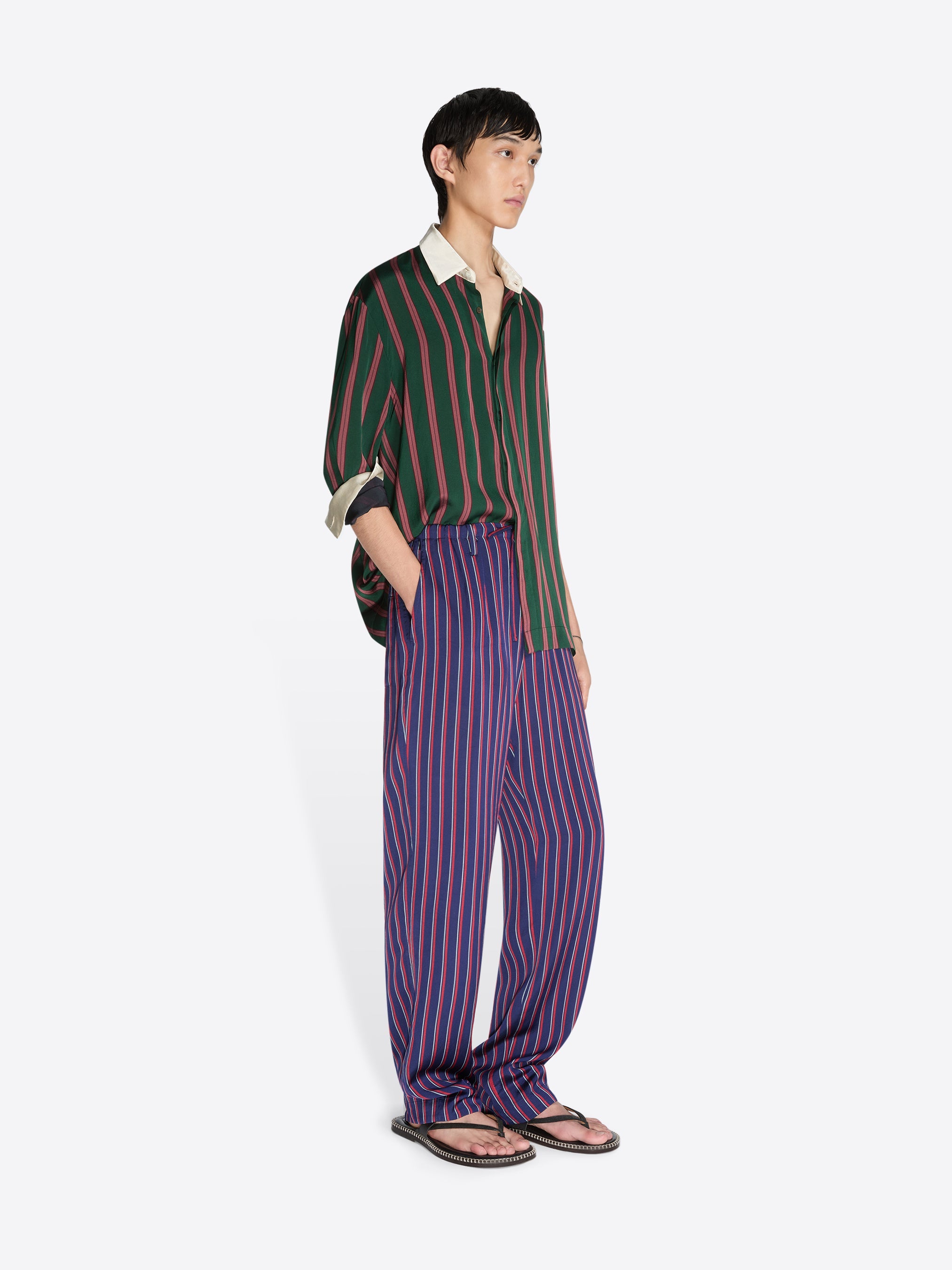 Straight Silk Velvet Pants